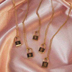 JewelCastle™ Initial Lock Necklace